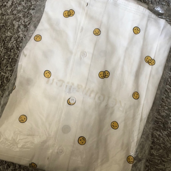 ✨ SALE Reformation Will Oversized Button Down Shirt White Cotton XSmall Causal - Picture 4 of 5